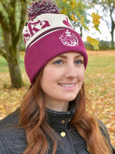 Load image into Gallery viewer, beanie-droska-mössa-billie-vinröd
